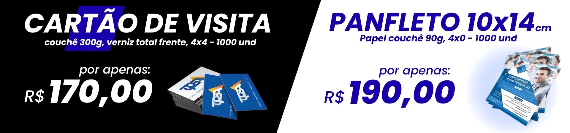 Cartão de Visita e Panfleto