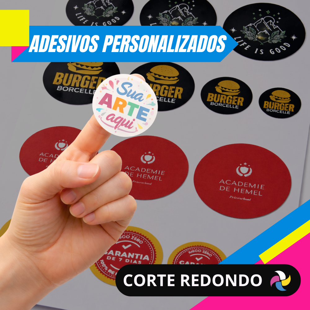 KIT ADESIVOS PERSONALIZADOS CORTE CIRCULAR
