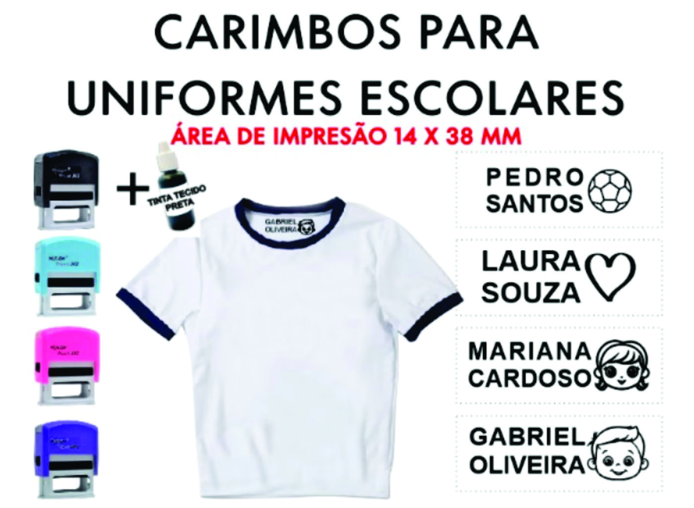 Carimbo Para Tecidos / Roupas / Uniformes