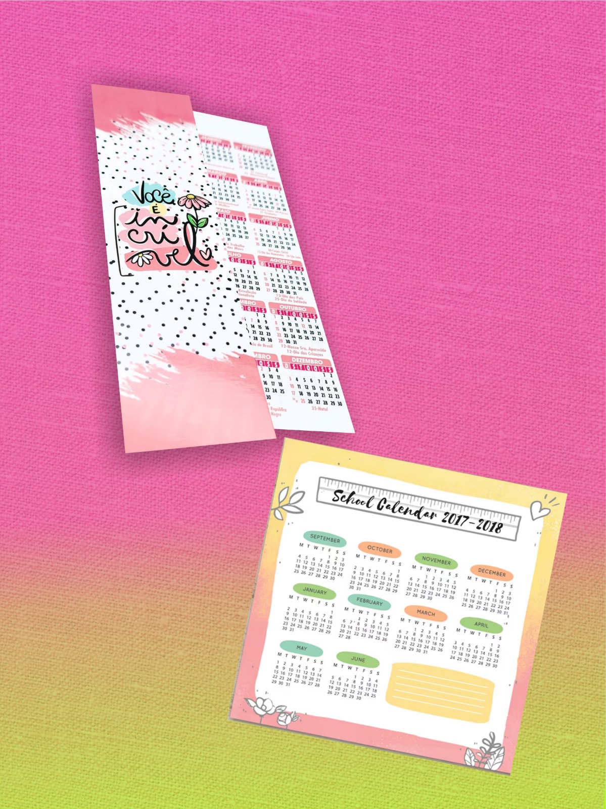 Calendário Agradecimento
