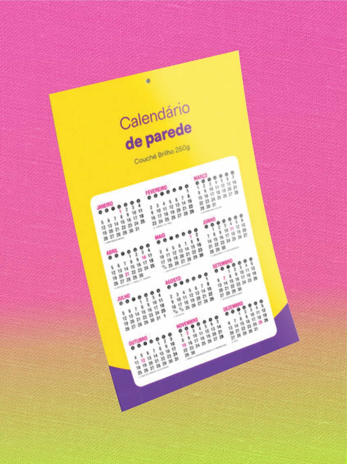 Calendário Parede (Pequenas Tiragens)
