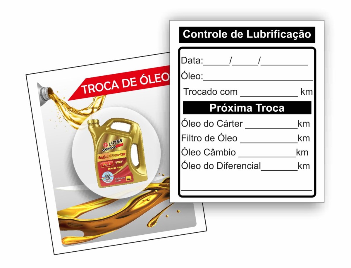 ADESIVO TROCA DE ÓLEO EM VINIL
