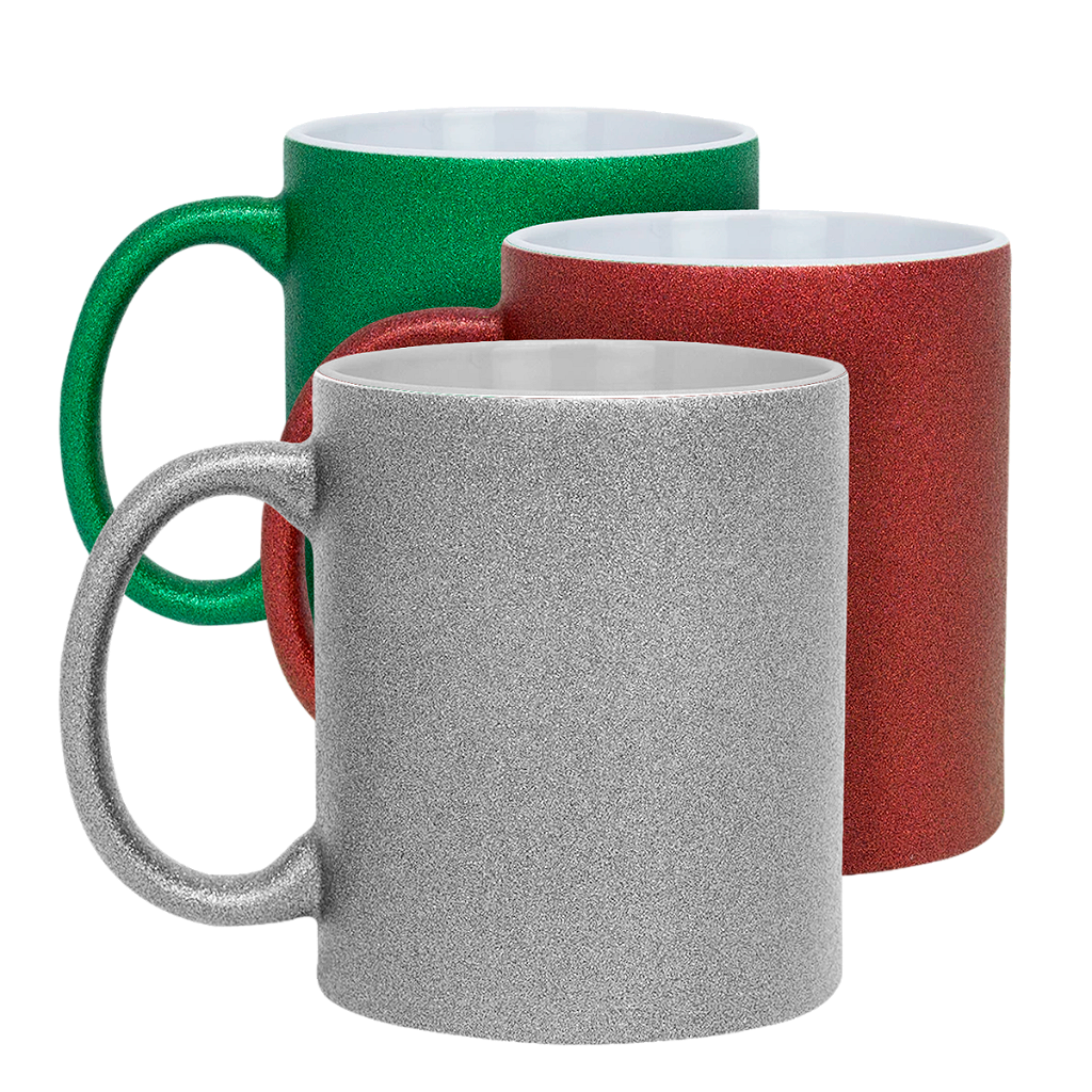 Caneca porcelana - Gliter  personalizada 325ml