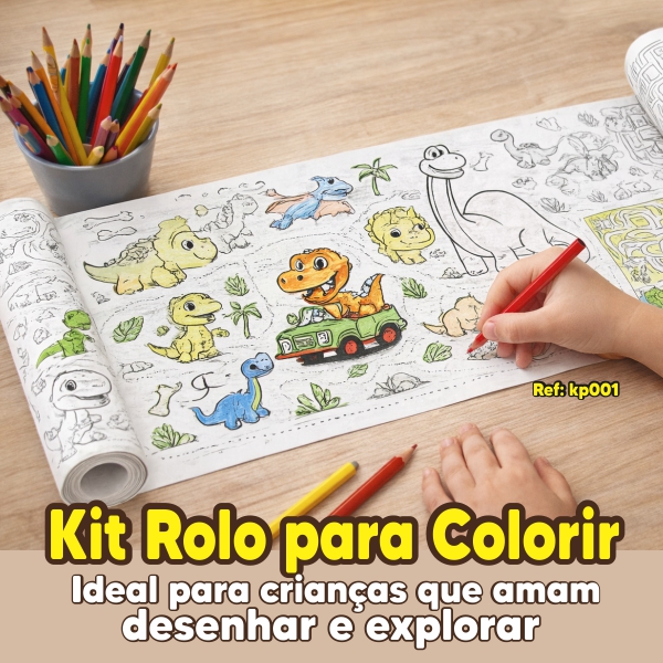 KIT ROLO PARA COLORIR