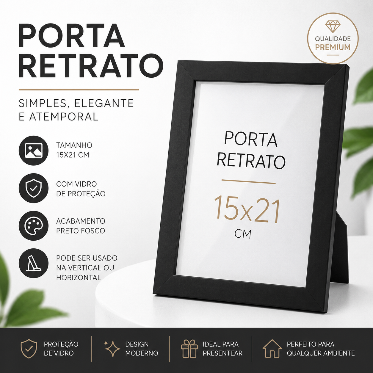 Porta Retratos 15x21 A5 Com Vidro