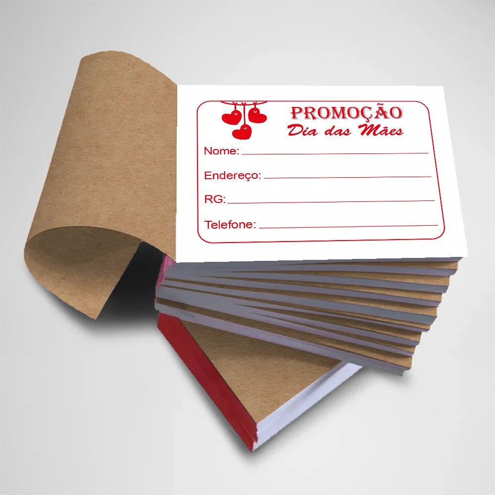 Bloco de notas formato 64