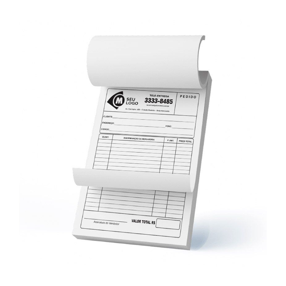 Bloco de notas formato 16
