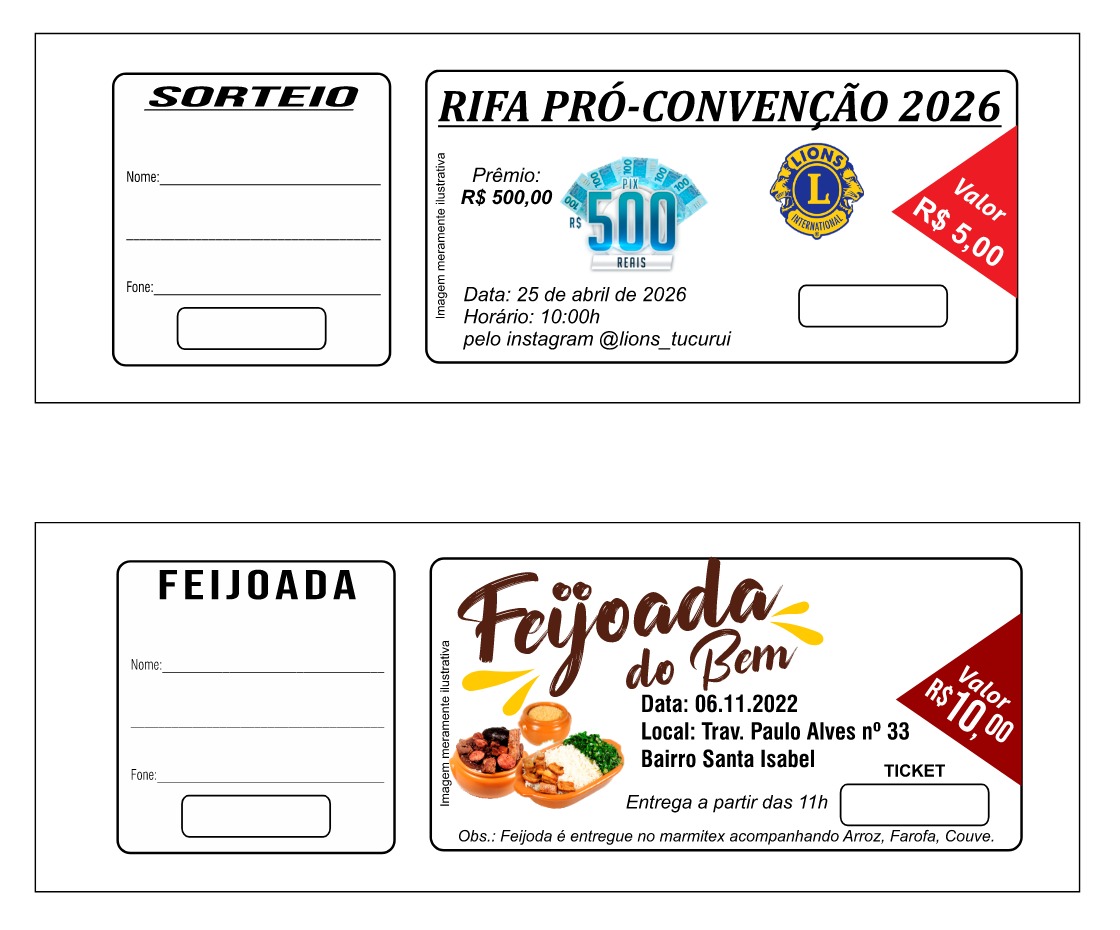 Rifas para sorteio