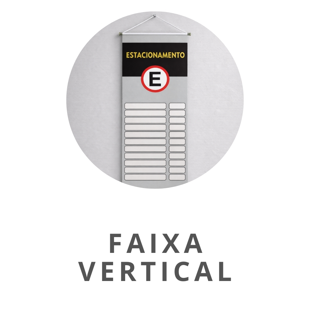 Mini Banner faixa vertical