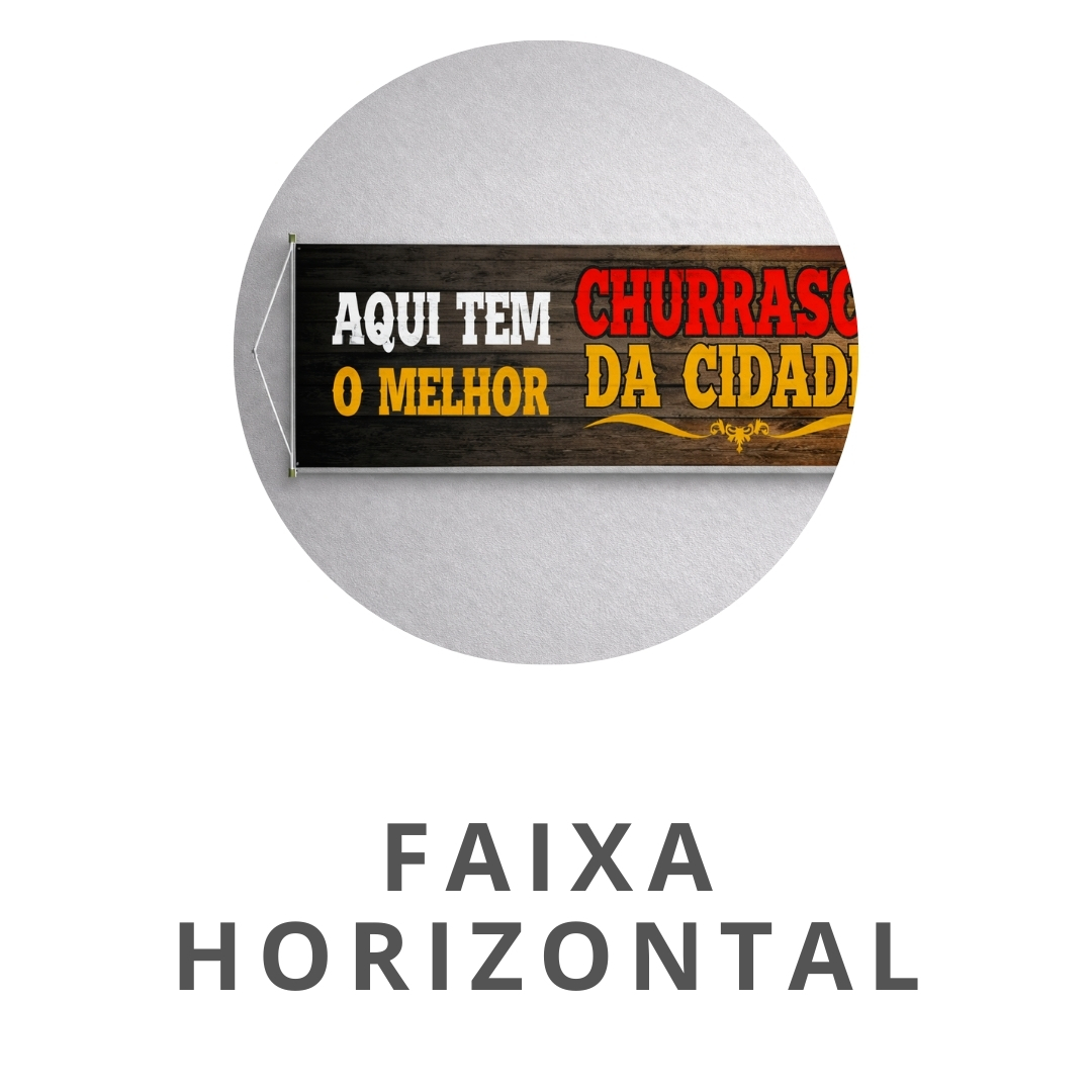 Mini banner Faixa horizontal