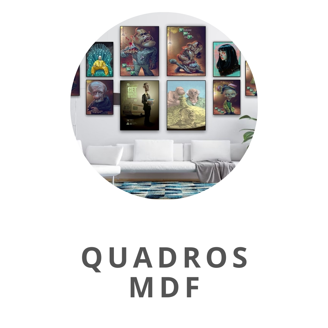 Mini banner quadros mdf