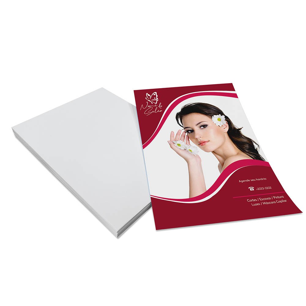 PANFLETO 28X40cm COUCHE 90g 4X0