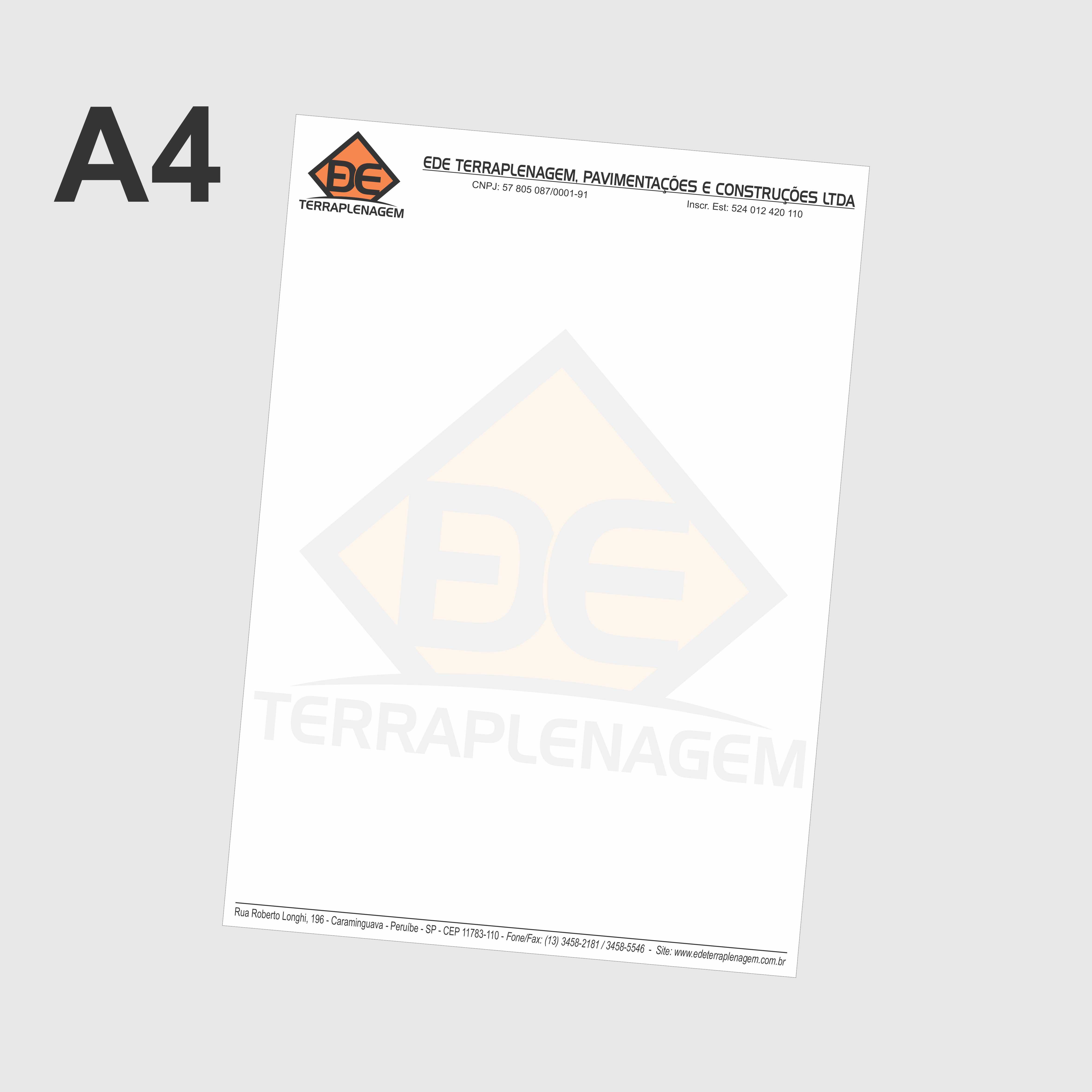 Papel Timbrado - Receituarios - Atestado - A4