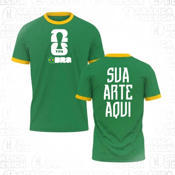 Camisa Verde Com Amarela
