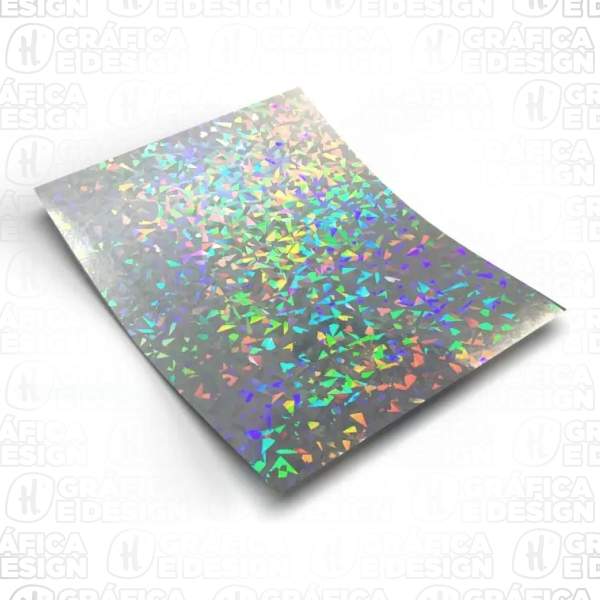 Impressão A4 Papel Holográfico Adesivo