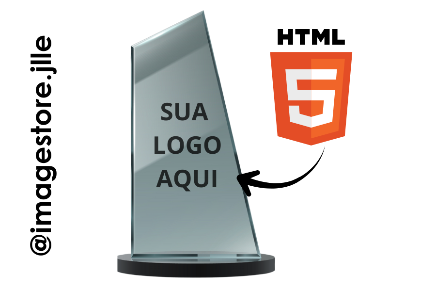 Troféu Acrilico Curvado