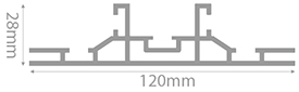 perfil SmartFrame 120mm