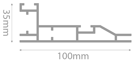 Perfil SmarFrame 100mm