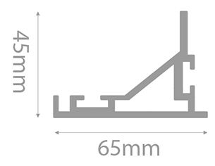 Perfil SmartSign 65mm Fachada