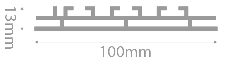 Perfil SmartFrame Edge-Lit Dupla face100mm