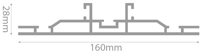 Perfil SmartFrame 160mm