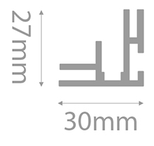 Perfil SmartFrame 30mm LED
