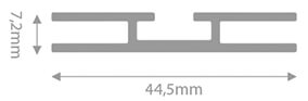 Perfil SmartFrame 45mm gabinete