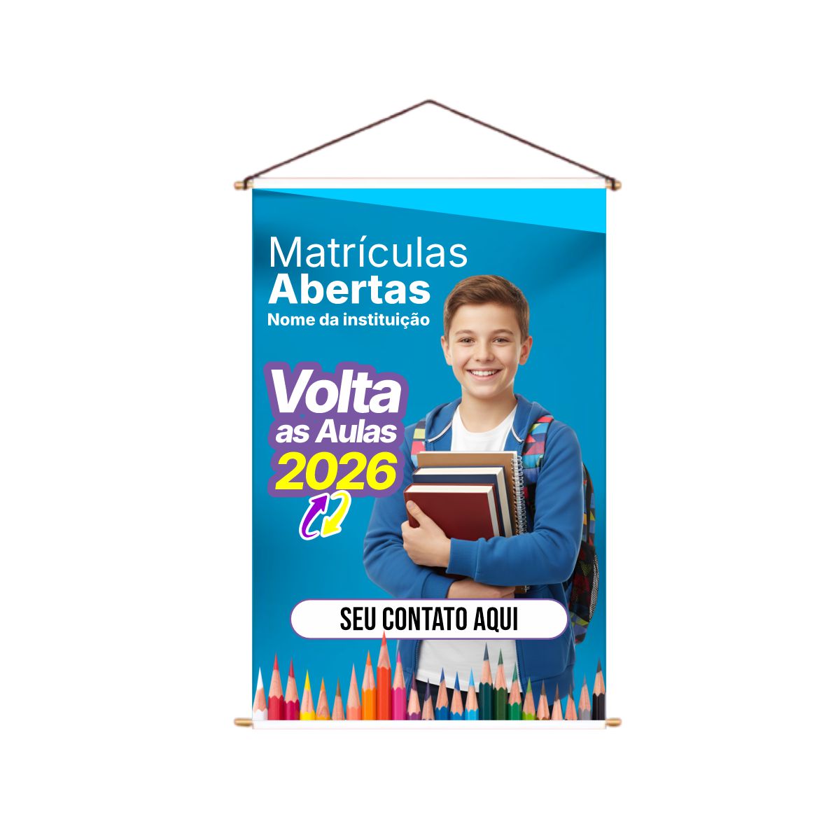 Banner Arte Pronta - Volta as Aulas
