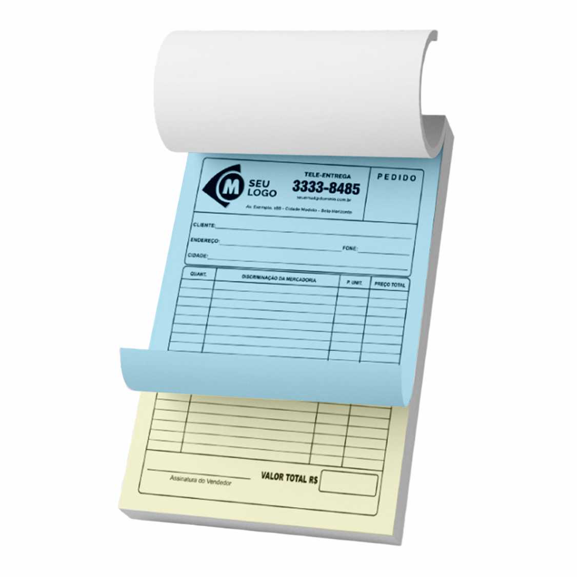 Blocos Personalizados Autocopiativo
