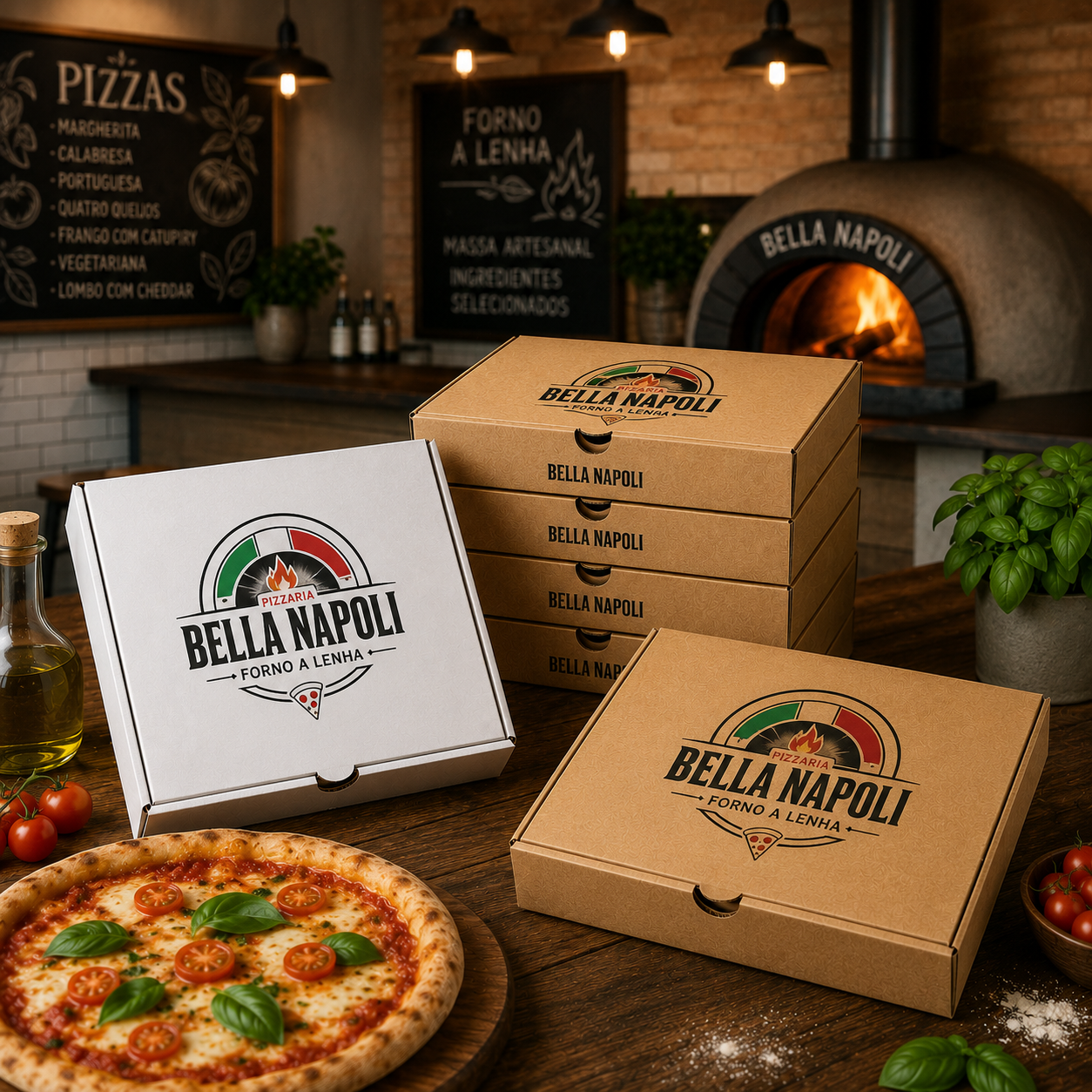 Caixas de Pizza Quadrada