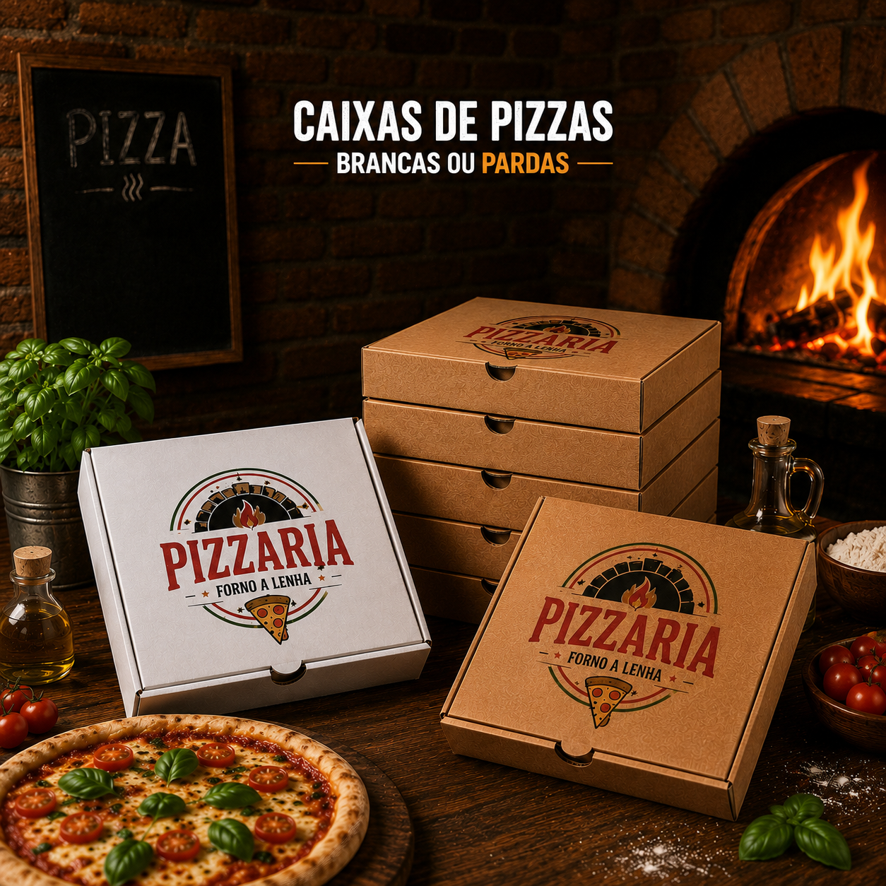 Caixas de Pizza Quadrada