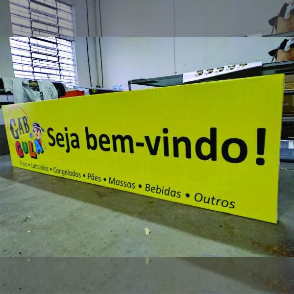 PAINEL FRONT LIGHT TIPO BANDEJA