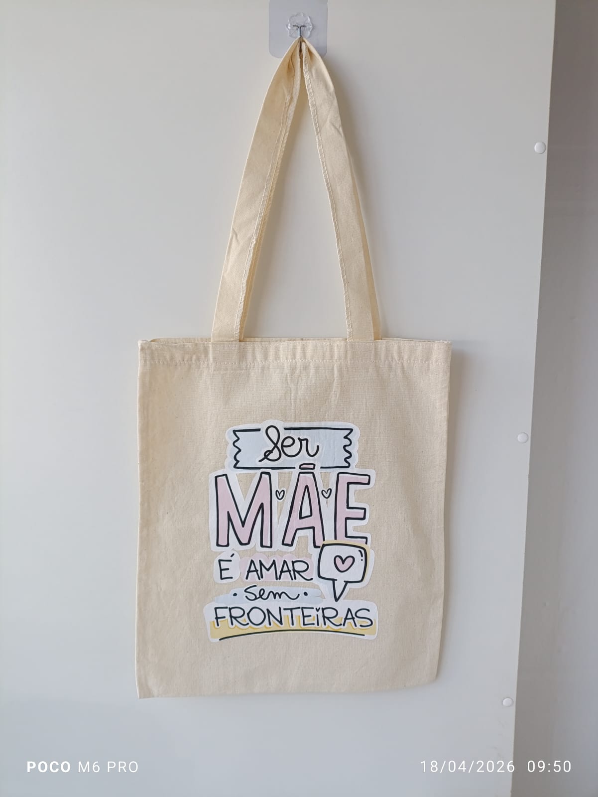 Ecobag Algodão com alça 32x38 com arte tamanho A4