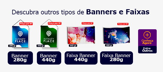 Diversos tipos de Banners Faixa Personalizados