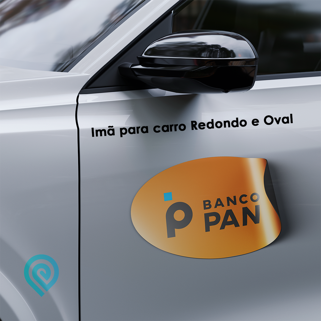 IMÃ PARA CARRO - REDONDO/OVAL