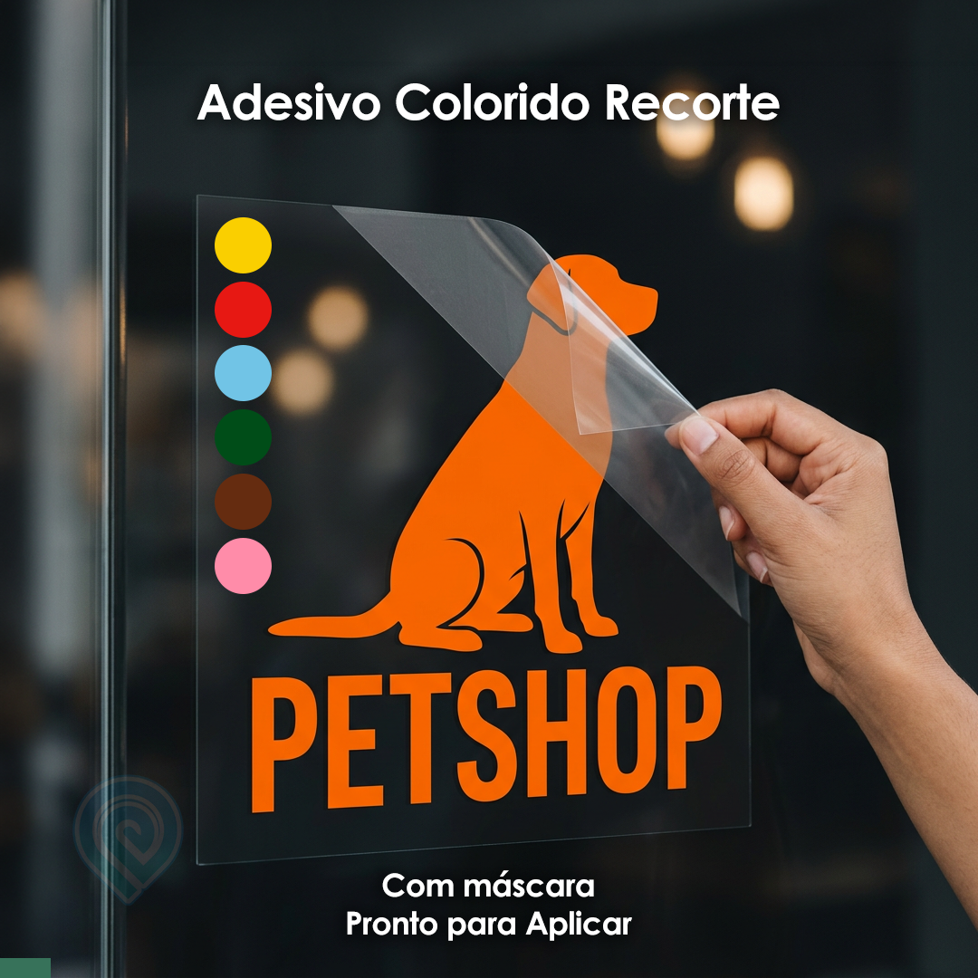Adesivo Colorido Recorte - Com máscara - Pronto para Aplicar