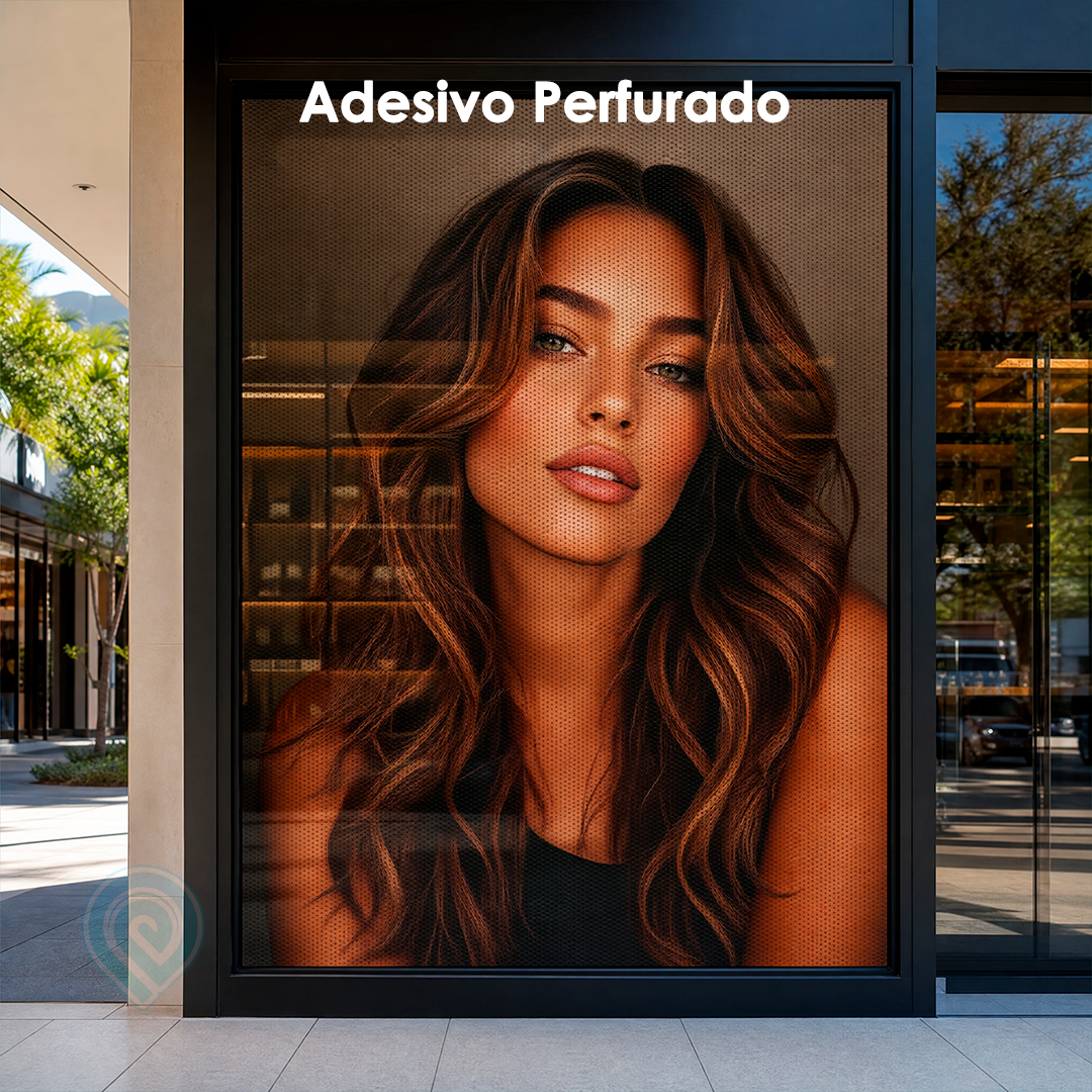 Adesivo Impresso para Vitrine Perfurado - Personalizado