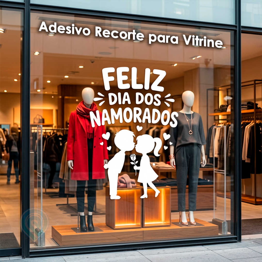 Adesivo Recorte para Vitrine Letras Comemorativas