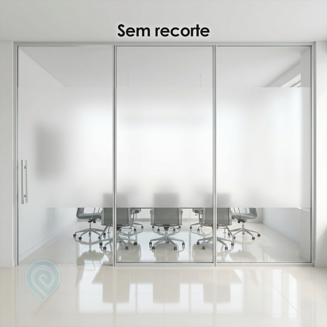 Adesivo para Divisórias - Jateado sem recorte