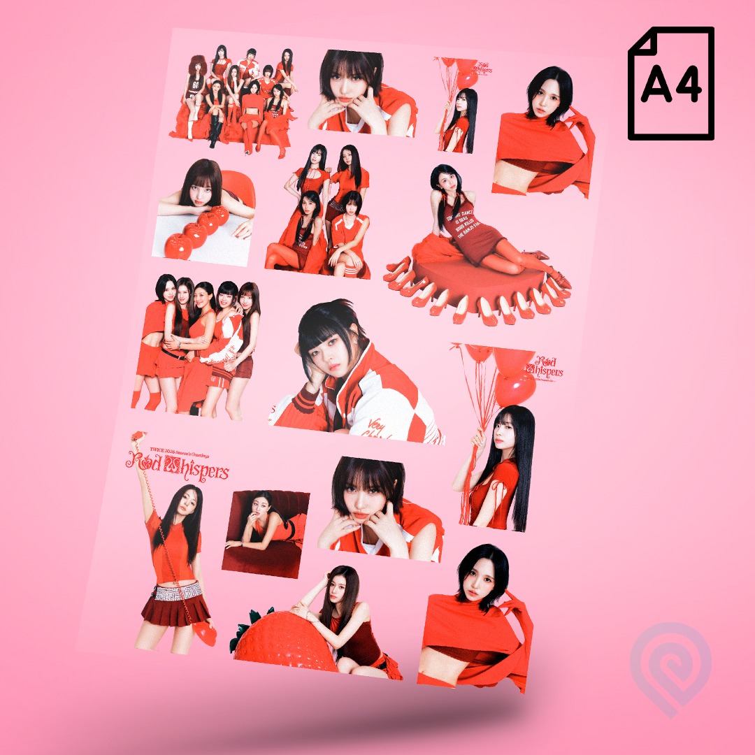 Cartela A4 DTF UV/TÊXTIL – KPOP TWICE