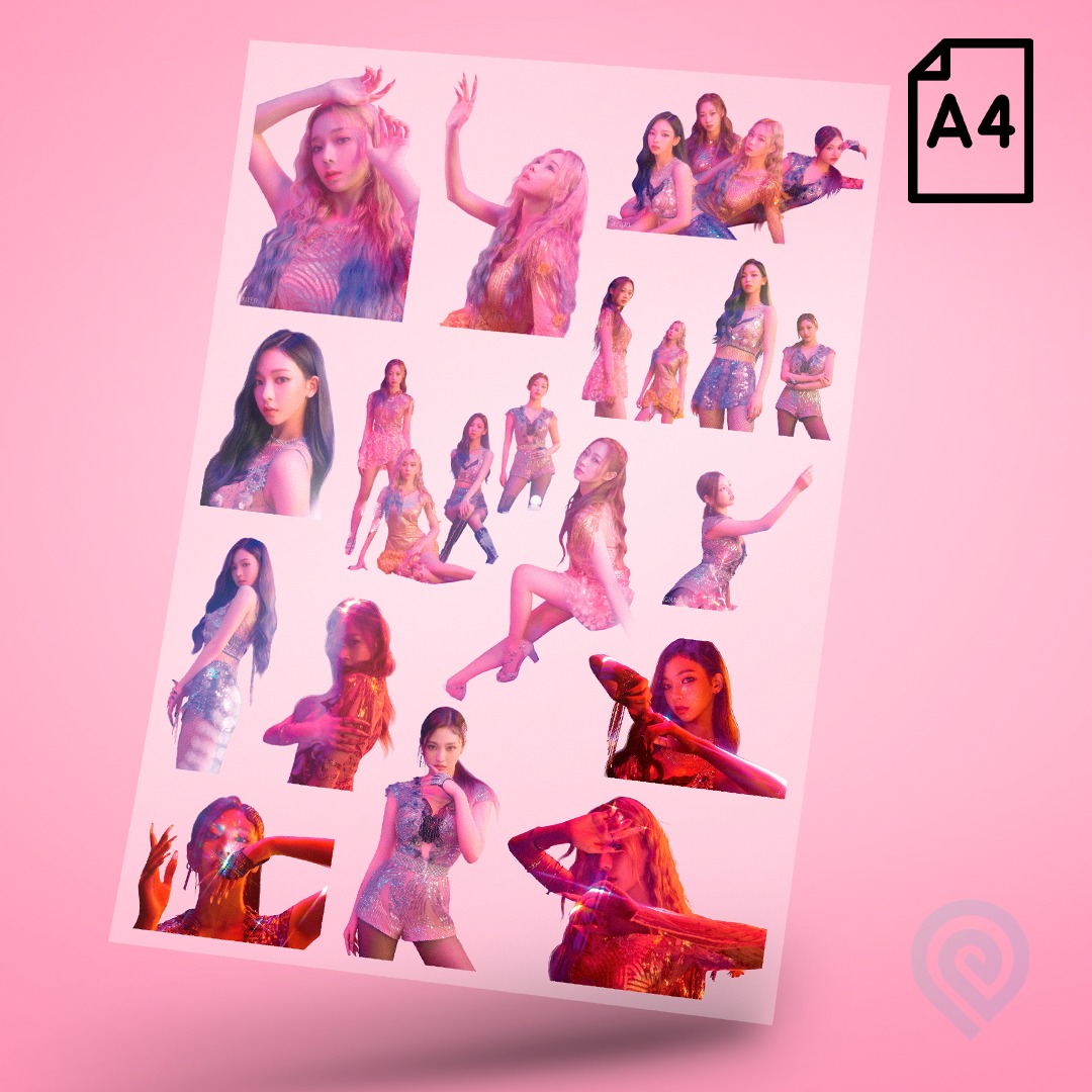 Cartela A4 DTF UV/TÊXTIL – KPOP Aespa