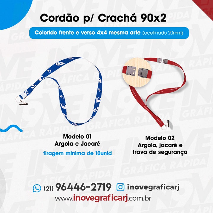 Cordão para crachá