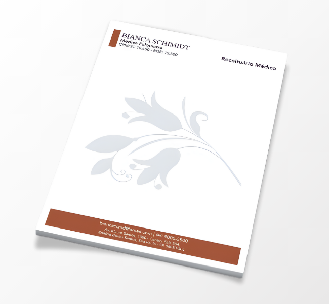 Bloco personalizado 50 folhas