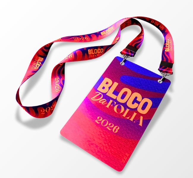 Credenciais Premium + Cordão personalizado