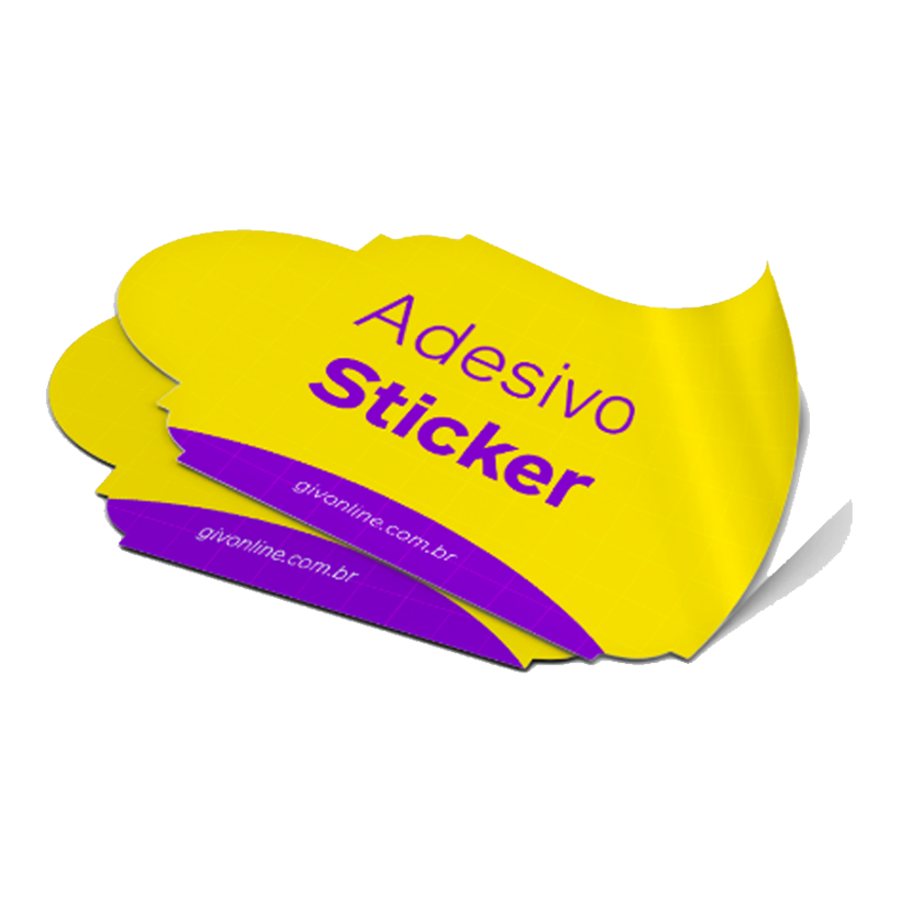 Adesivo 6x6cm. 350 unidades