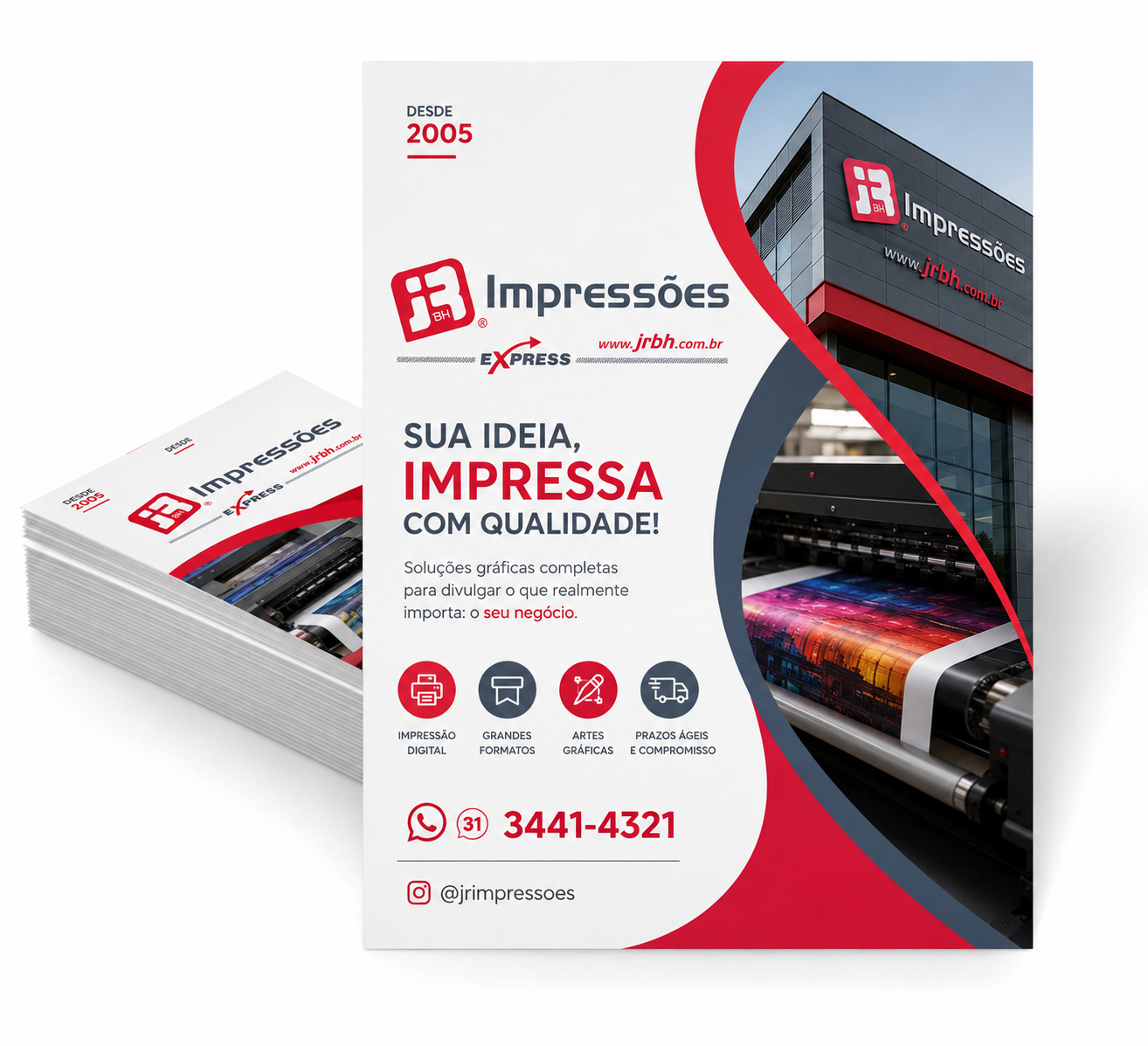Flyers 10x15cm – Impressão Rápida em 24h