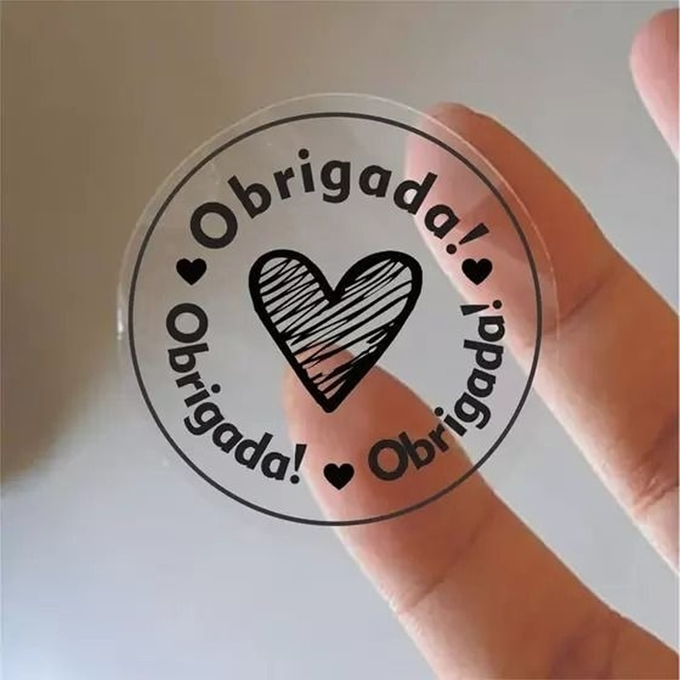 Adesivo/Etiqueta corte especial vinil transparente