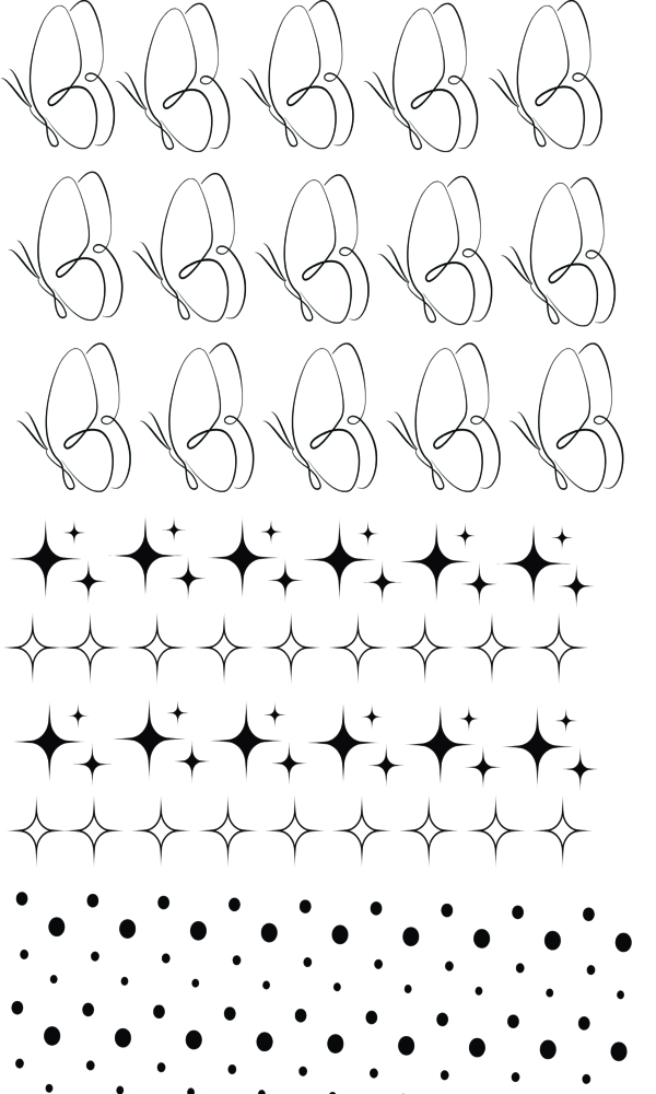 DTF UV 29X21 ARTE MINIMALISTA BORBOLETAS