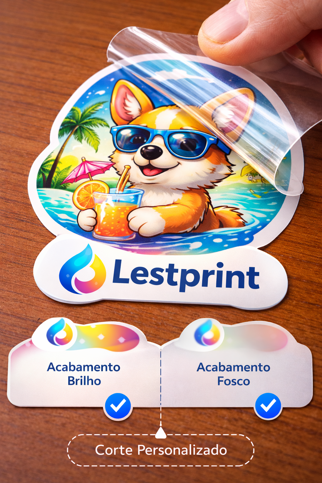 Adesivo Laminado com Recorte