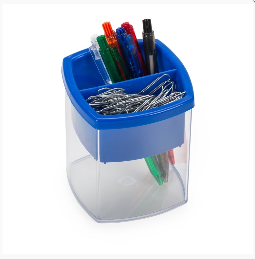Porta Caneta e Clips Plástico